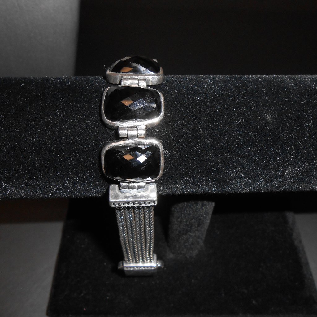 Grace And Heart Sterling Silver Black Onyx Bracelet